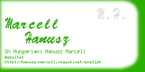 marcell hanusz business card